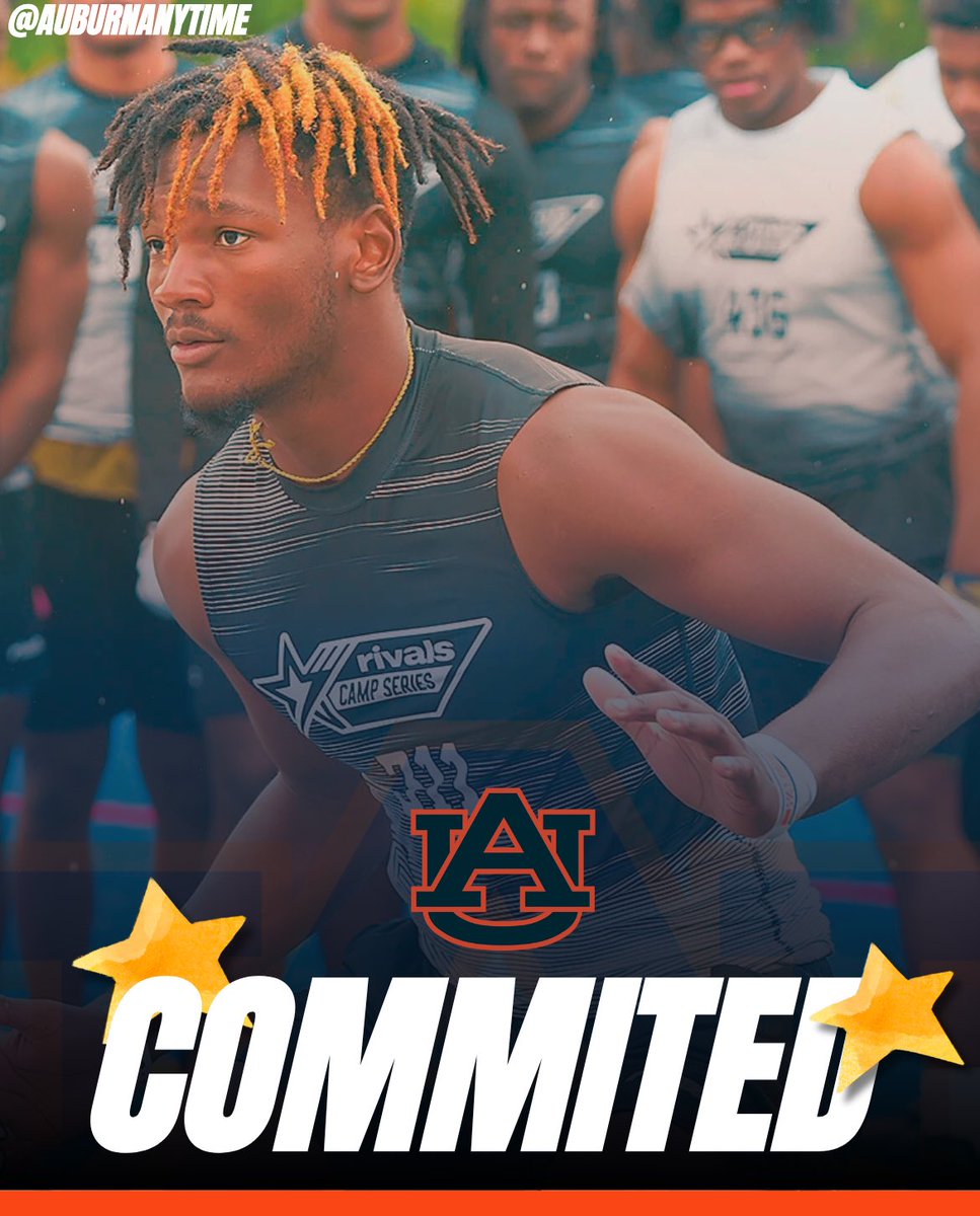 Auburnanytime's tweet image. BREAKING: 4 Star LB Jaquez Wilkes has committed to #Auburn, I learn for @Auburnanytime
Wilkes chose Auburn over schools like Alabama, Miami, Texas A&M and Georgia
A Top-100 player in the class and the No. 6 recruit in Alabama is heading to the plains 🐅