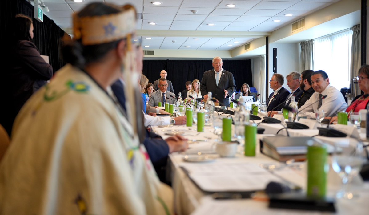 fordnation's tweet image. I was honoured to meet with national Indigenous leaders today for a positive and productive conversation about building a more resilient and self-reliant Canada together.