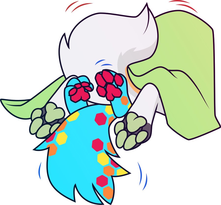 Friendly cuddles with <a href="/h3xyc/">Hexyc</a> 🥰 

Sticker 🎨 <a href="/ljamesart/">L James is elsewhere! 🖍️🐻🌈</a>
