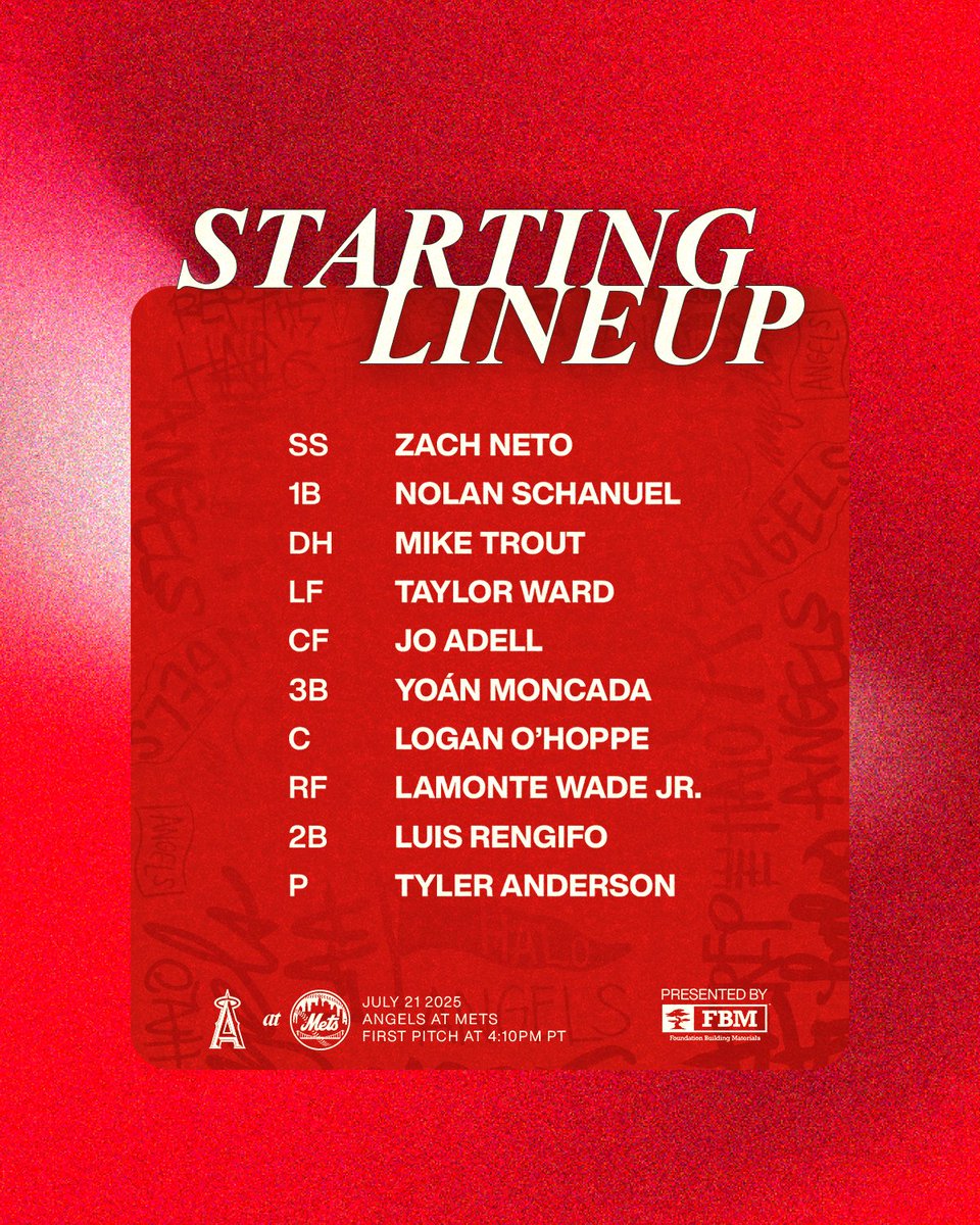 Angels's tweet image. back in the Big 🍎
📺: @FanDuelSN_West
📻: @AngelsRadioKLAA
#RepTheHalo x @FBMSupply