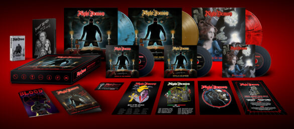 dbmagazine's tweet image. Night Demon bassist/vocalist Jarvis Leatherby breaks down the band’s upcoming limited release 10th anniversary 'Curse of the Damned' box set. decibelmagazine.com/2025/07/21/qa-…
