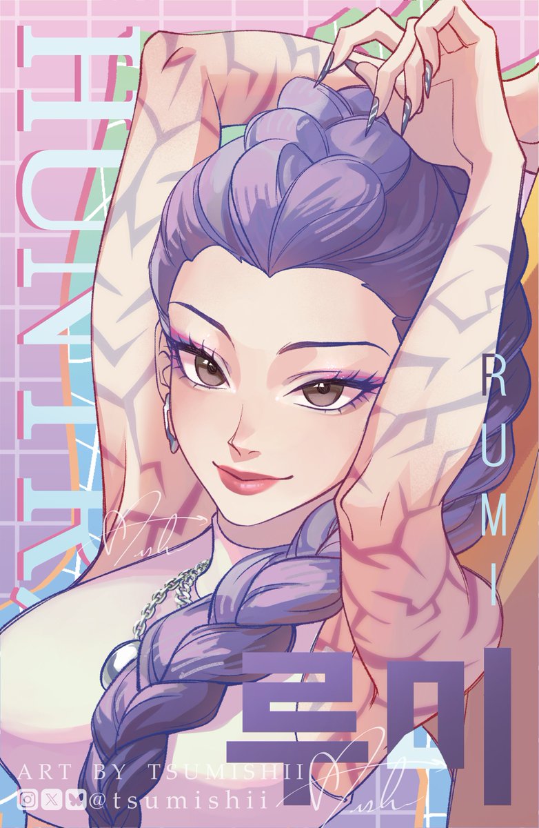 tsumishii's tweet image. HOW IT'S DONE ✨ #rumi #zoey #mira #KPOPDEMONHUNTERS