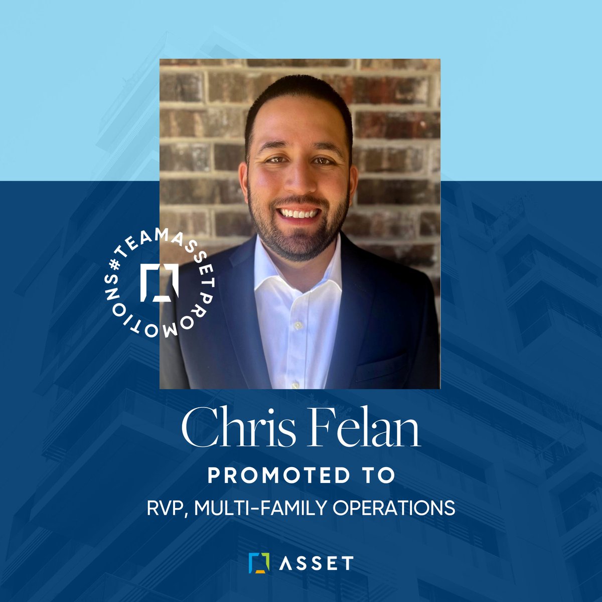 Congrats to Chris Felan on his promotion to RVP, Operations within our multi-family team. With 15+ years of #PropertyManagement experience, Felan is committed to building strong client relationships and leading his team to success. Link in bio to read more!

#newopportunities