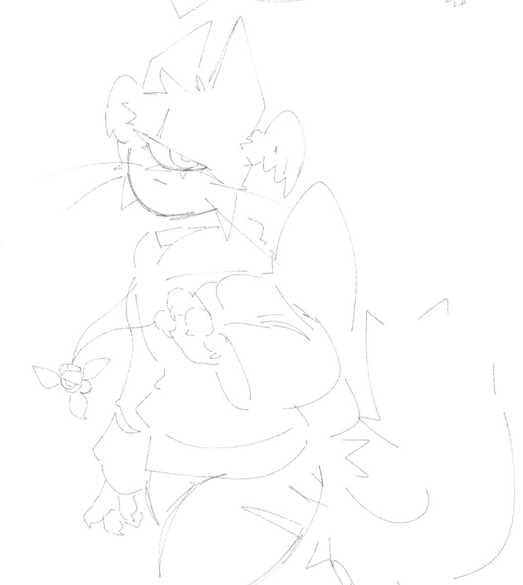 Mafii33r's tweet image. Zyll sketch while I&apos;m on my way to São Paulo