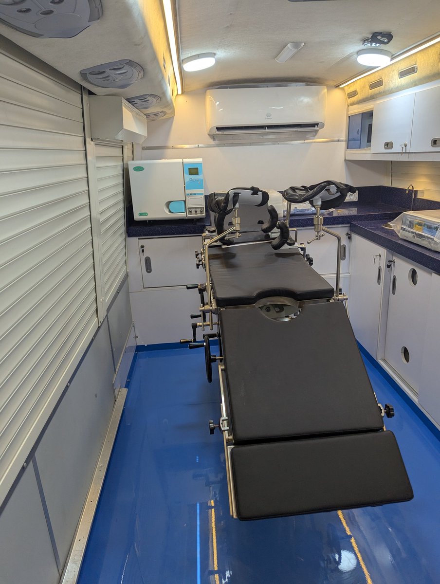 JJHurson's tweet image. The Mobile Maternity Clinic is now complete, following the addition of the various logos from the groups who organised fundraising events across Ireland
This will join the 14 Ambulances and 3 other Clinics that are ready to go to Gaza through the charity Medics Worldwide