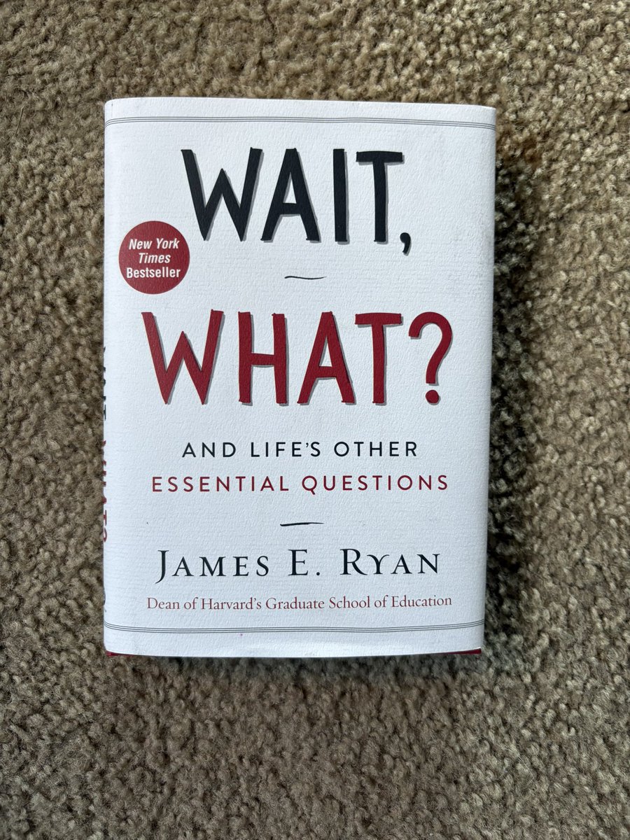 keenoy's tweet image. Wait, What? by James E. Ryan is a quick but powerful read. Five thoughtful questions that push you to listen better, think deeper, and lead with more intention. @HarperOneBooks