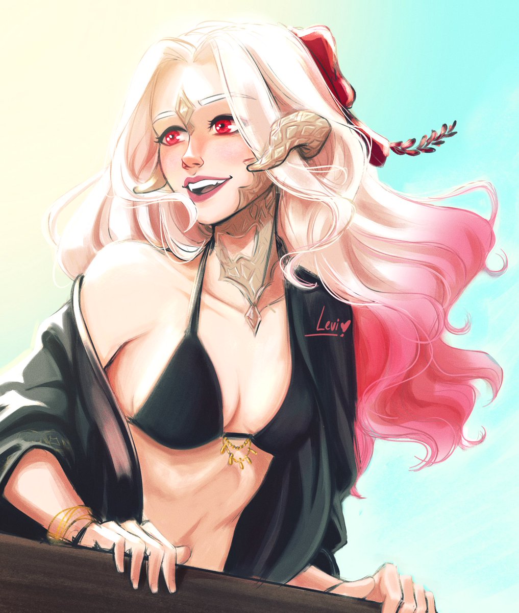 Haven't played since February so in my mind she’s still enjoying her vacation 😙 #ffxiv
