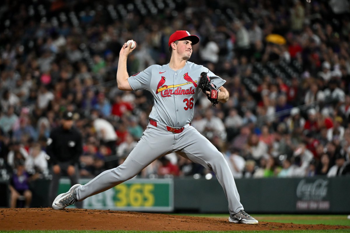 Cardinals's tweet image. RHP Michael McGreevy has been recalled from Memphis (AAA).
RHP Gordon Graceffo has been optioned to Memphis.