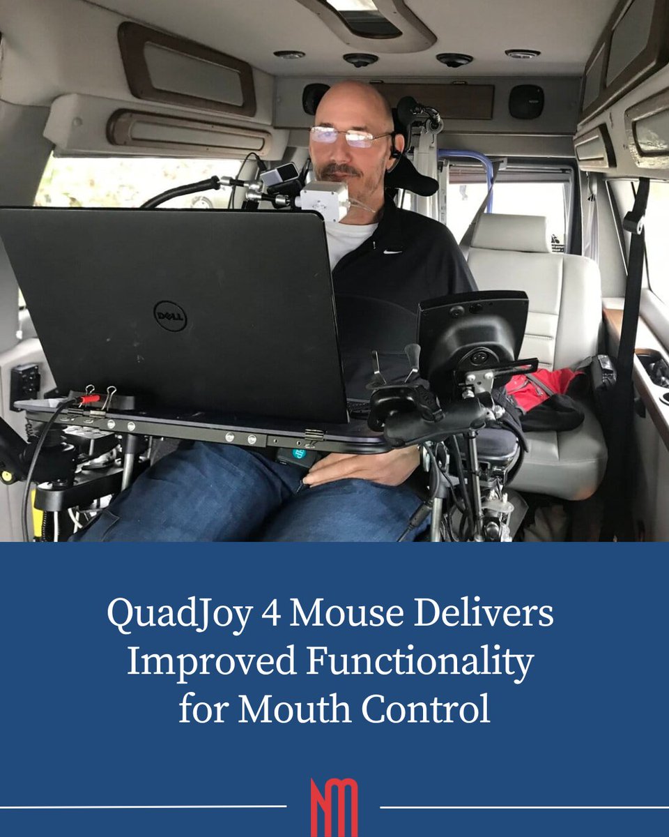 NewMobilityMag's tweet image. Over 30 years after it helped revolutionize mouth-controlled joysticks, the QuadJoy is getting a major makeover that promises better recognition and easier use. newmobility.com/quadjoy-4-mous…