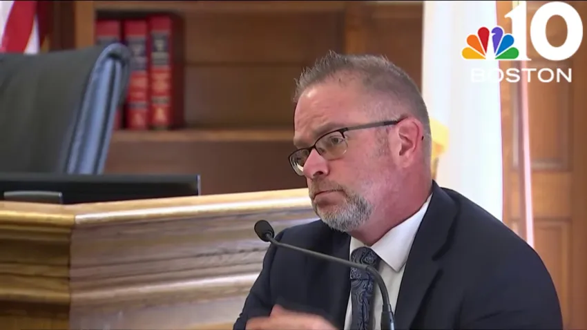 Today, Adam "Lunchbox" Lally sat on the other side of "Who, if anyone..." and "What, if anything..." This image is absolutely priceless. #KarenReadFreed