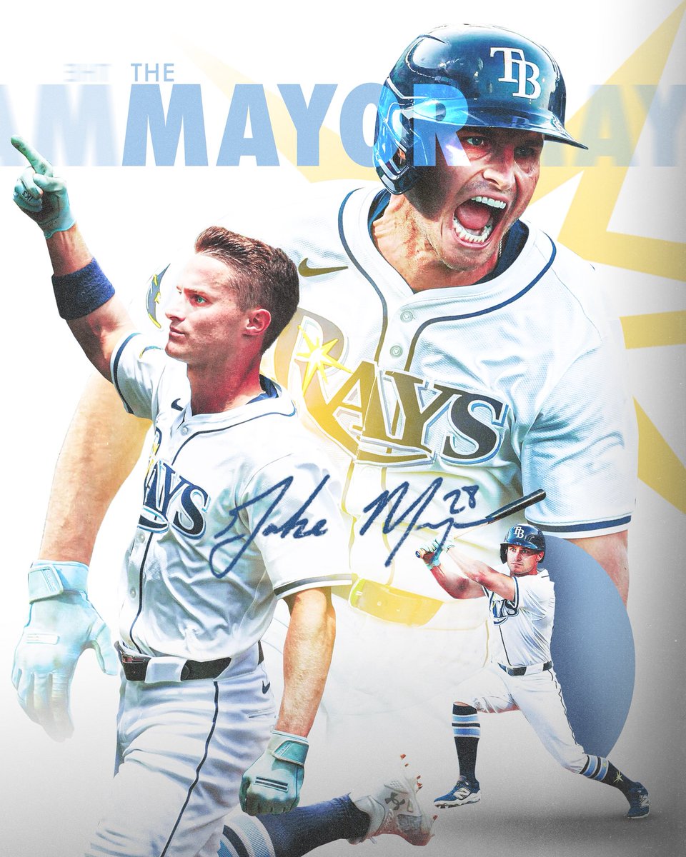 bmitchell1810's tweet image. The Mayor, @jakemangum15 🎨

#RaysUp