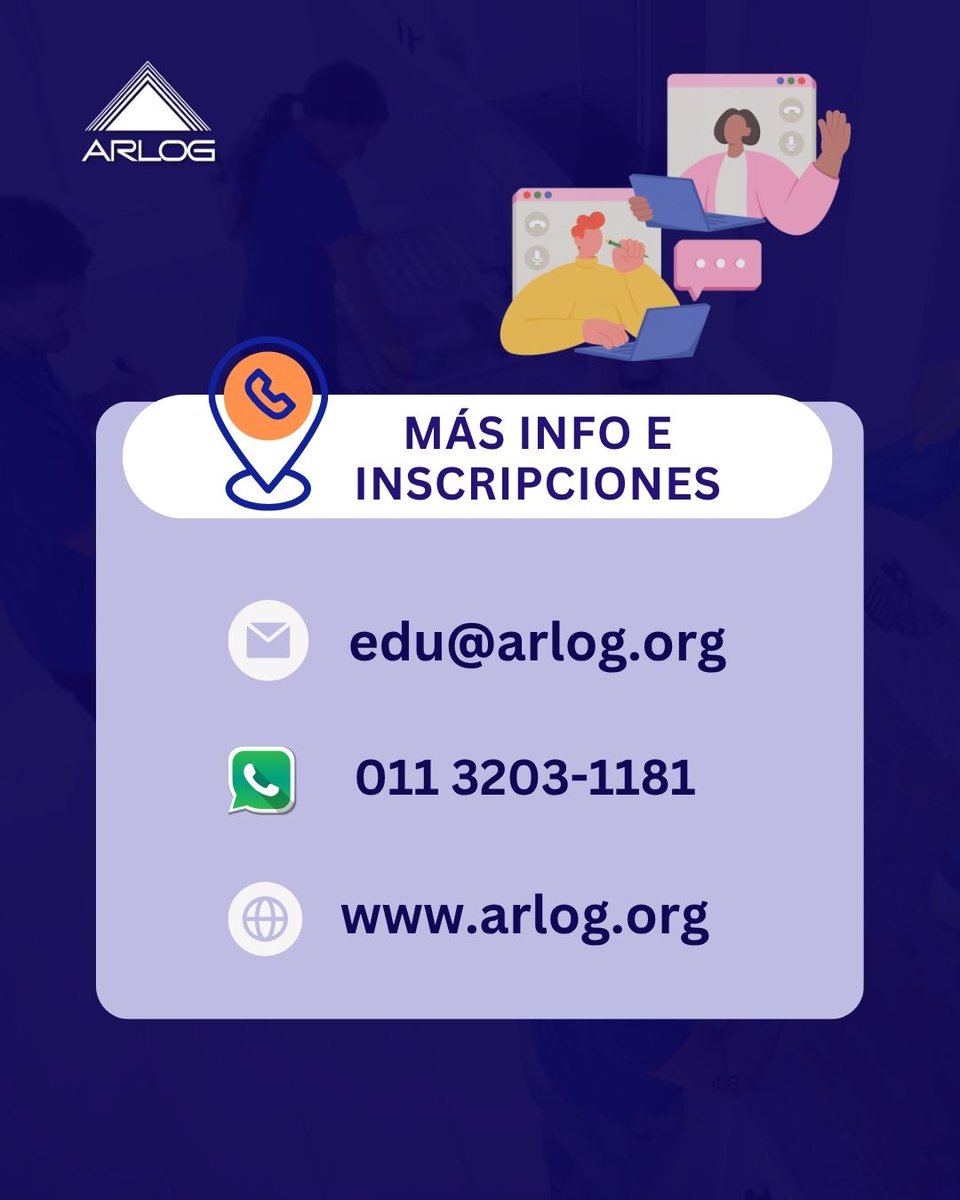 ARLOG Asociación Argentina de Logística Empresaria (@arlog_asoc) on Twitter photo 🎓 PRÓXIMAS CAPACITACIONES AGOSTO Y SEPTIEMBRE
diseñados para mejorar tu gestión operativa, tomar mejores decisiones y optimizar procesos clave en tu organización
💻 Modalidad online
📩 Inscripciones e informes: edu@arlog.org o al WA (011) 5199-2178
arlog.org 🎓 PRÓXIMAS CAPACITACIONES AGOSTO Y SEPTIEMBRE
diseñados para mejorar tu gestión operativa, tomar mejores decisiones y optimizar procesos clave en tu organización
💻 Modalidad online
📩 Inscripciones e informes: edu@arlog.org o al WA (011) 5199-2178
arlog.org