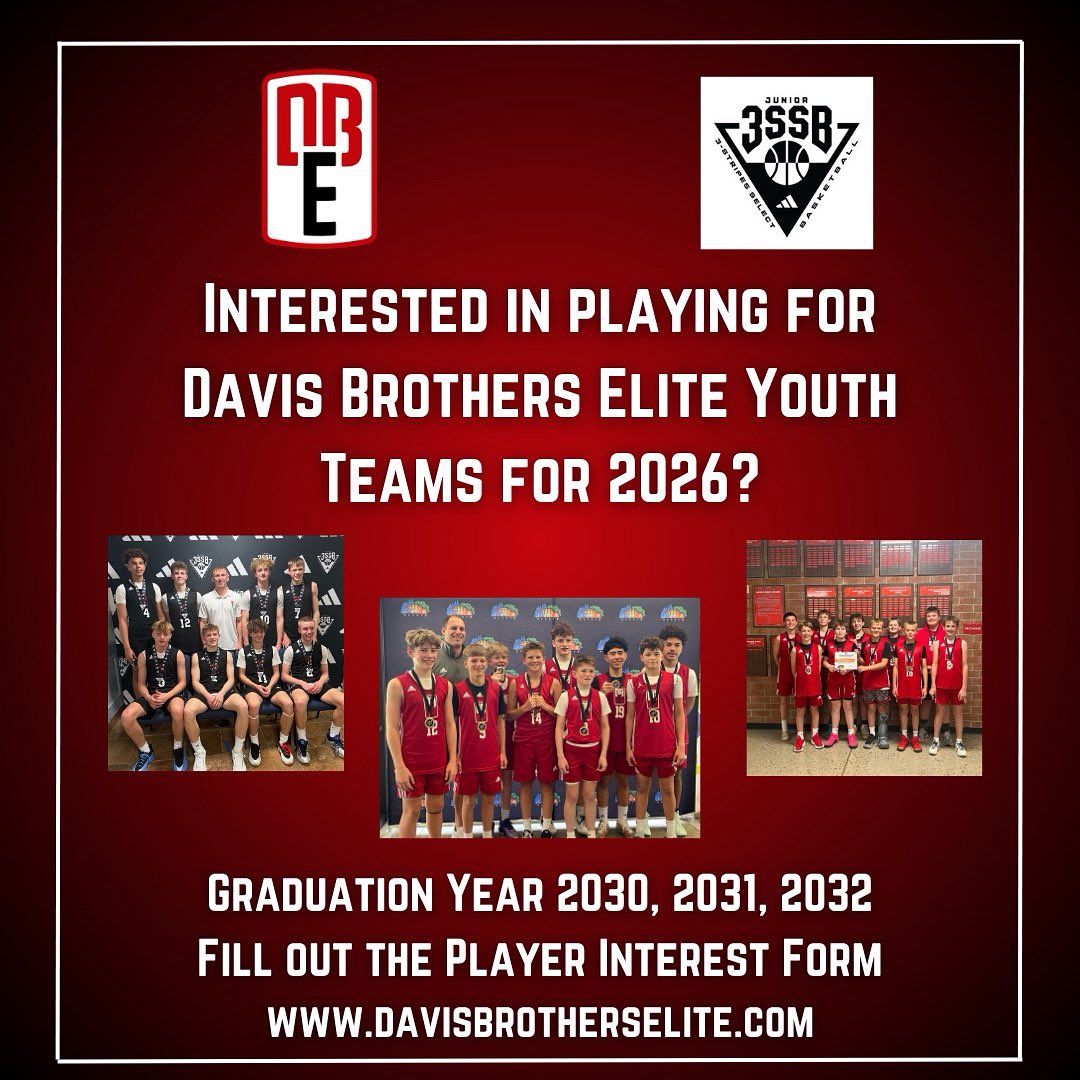 davisbroselite's tweet image. Fill out the interest form online for 2030-2032 DBE teams for the 2026 season❗️