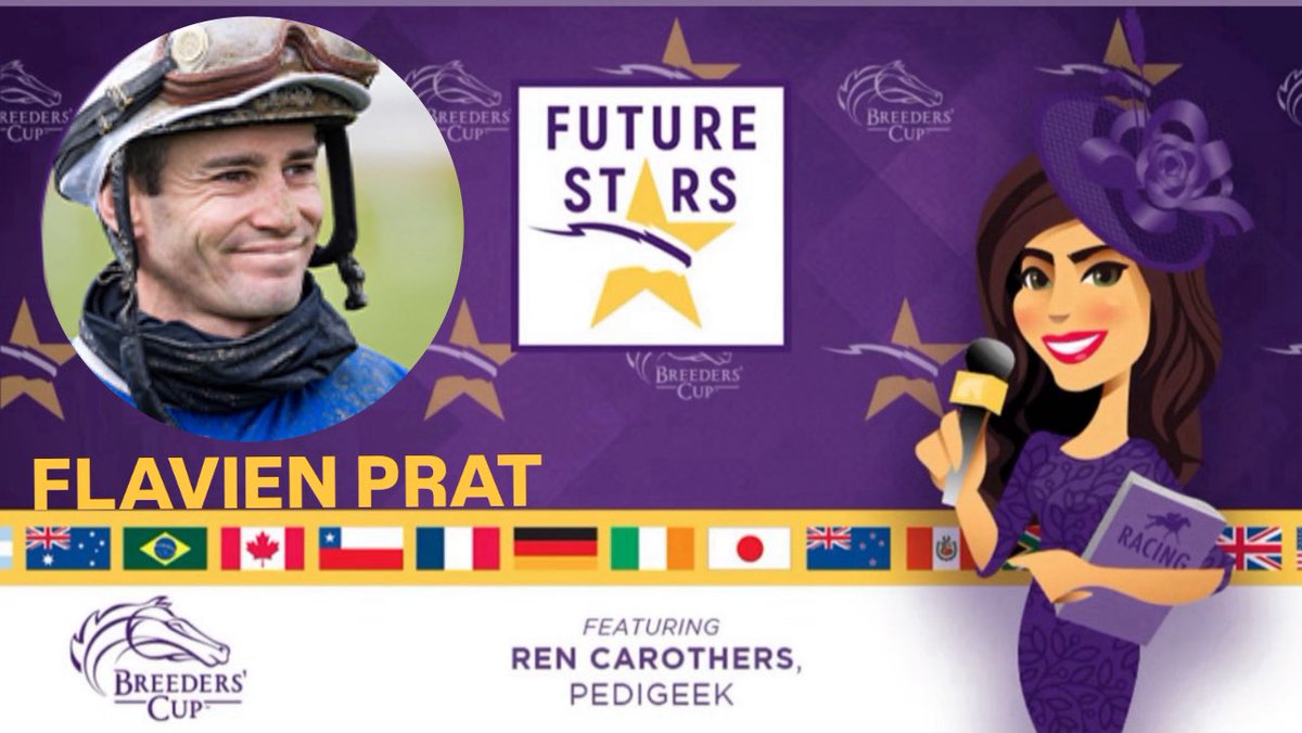 Ren Hakim Carothers ن (@rencarothers) on Twitter photo This Tuesday’s guest on the  #FutureStarsForecast is champion jockey Flavien Prat! A few weeks ago, we saw him guide Obliteration to a fitting 10-1/2 lengths score in the G3 Sanford. We’ll chat about this rising star and more — including BC’s Annual Day of Giving with Chief This Tuesday’s guest on the  #FutureStarsForecast is champion jockey Flavien Prat! A few weeks ago, we saw him guide Obliteration to a fitting 10-1/2 lengths score in the G3 Sanford. We’ll chat about this rising star and more — including BC’s Annual Day of Giving with Chief