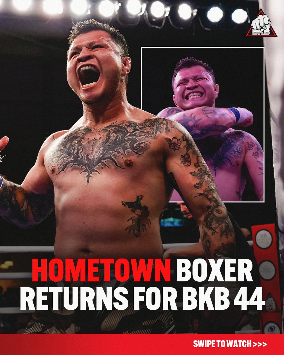 bkbbareknuckle's tweet image. Fighting in front of his hometown crowd, Michael Santos is ready to put on a show 💥
Watch Michael Santos on August 16
🎟/📺 Visit BKBBareKnuckle.com
#BKB44 #BKB #BareKnuckle