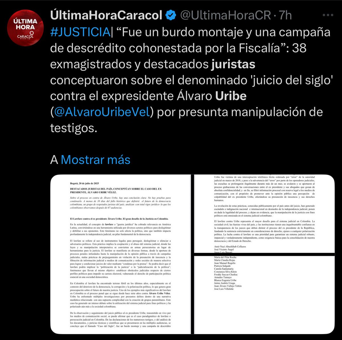 ¿Campaña mediática a favor de Álvaro Uribe?