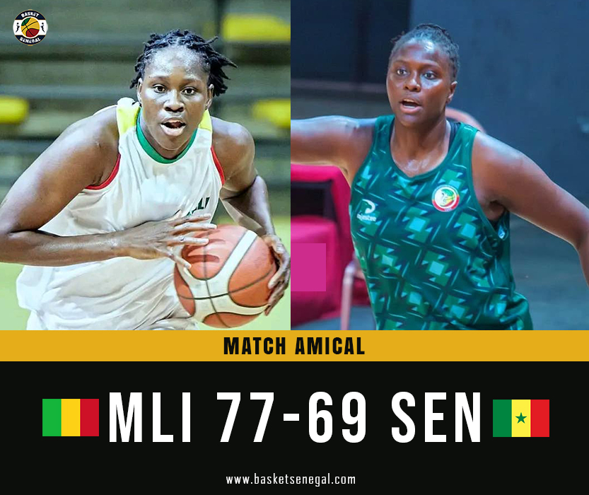 Basket_Senegal's tweet image. Afrobasket 2025🏆
Les lionnes 🇸🇳 battues (77-69) par le Mali🇲🇱 en match amical ce lundi à Abidjan.
Elle vont disputer une second match de préparation face au Soudan du Sud, avant le début du tournoi.
#basketsenegal #afrobasket #afrobasketwomen
