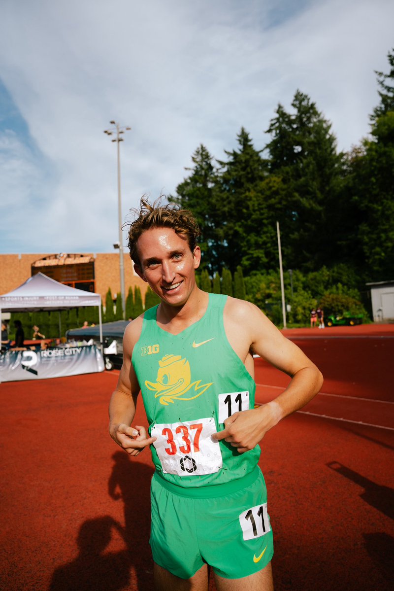 OregonTF's tweet image. ICYMI: Big time performances at the Stumptown Twilight this weekend.
Şilan Ayyildiz: 4:05.71 in the 1500m (UO No. 2 All-Time)
Evan Dorenkamp: 3:37.03 1500m
Elliott Cook: 1:45.26 in the 800m (UO No. 8) #GoDucks