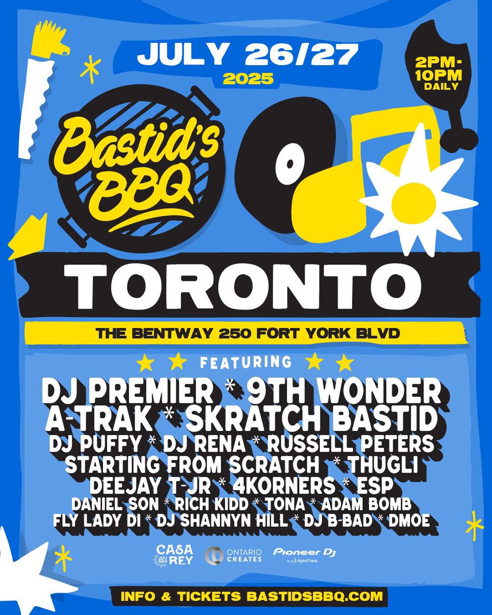 DEEJAYPUFFY's tweet image. Then an absolutely stacked lineup in Toronto 🤯 This one is going to be legendary 🙏🏽🥹