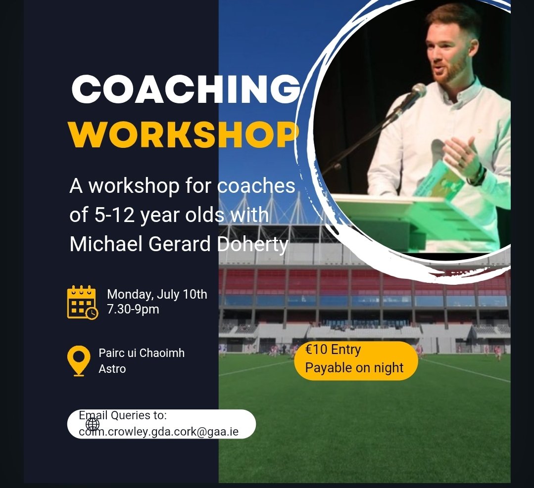 Colm Crowley (@mrcolmcrowley) on Twitter photo Not really true but they know they can say it and it won't be challenged. But let's challenge it.
We provided more "football" coaches for workshops than we did hurling for the few years I was involved with Coach Education.
Also <a href="/GrowCoach_/">GrowCoach</a> <a href="/evanalmighty85/">Evan Talty</a> <a href="/GaelicSense/">GameSenseCoaching</a> Not really true but they know they can say it and it won't be challenged. But let's challenge it.
We provided more "football" coaches for workshops than we did hurling for the few years I was involved with Coach Education.
Also <a href="/GrowCoach_/">GrowCoach</a> <a href="/evanalmighty85/">Evan Talty</a> <a href="/GaelicSense/">GameSenseCoaching</a>