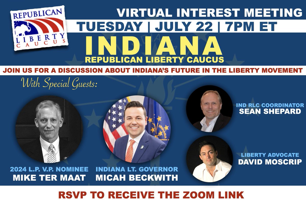 dmoscrip's tweet image. One more reminder: Tomorrow Evening!
If you live in Indiana and want to make an impact, then this is your chance!
Join myself, @MicahBeckwith, @miketermaat_, and @SeanShepard1 to discuss what it will look like to advocate for the next generation of Hoosiers!
RSVP here to…