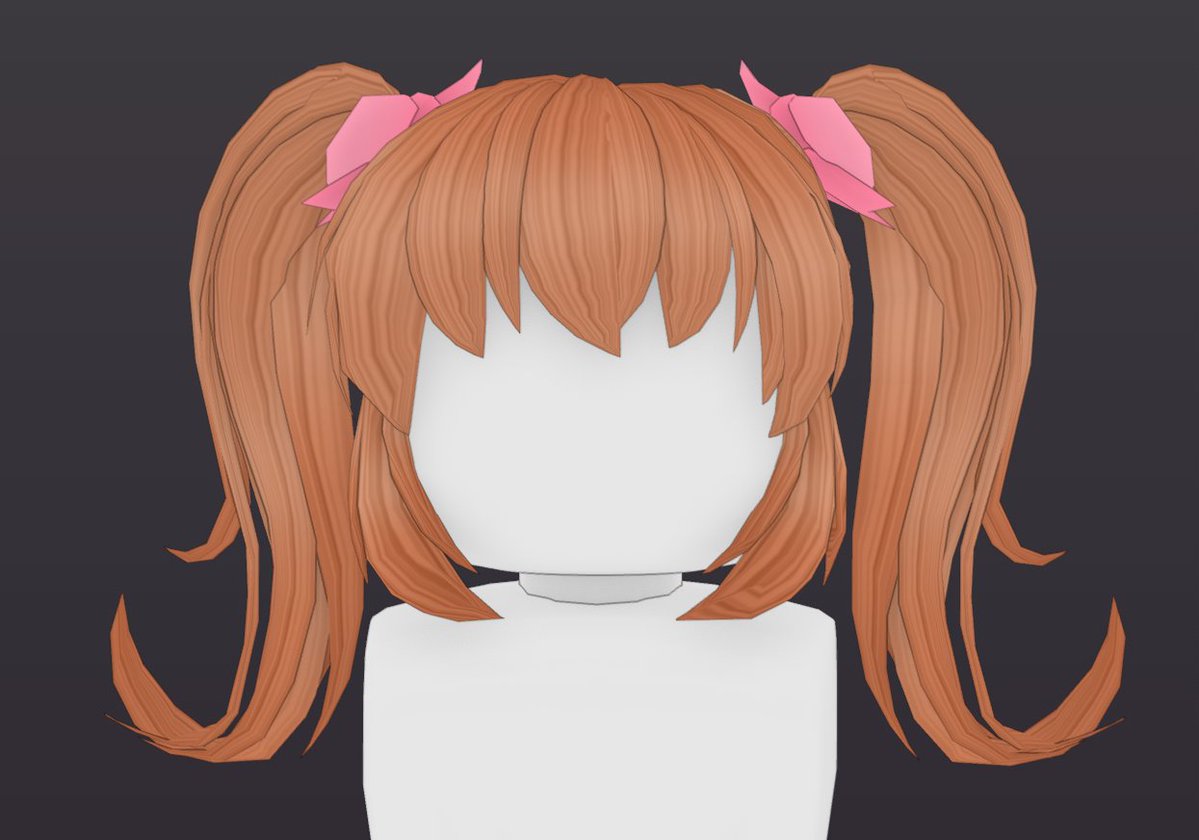 AndreaNaeko's tweet image. for my,,,super awesome comeback. I made Aki's hair from the game "MISAO"!
#b3d #blender #RobloxHair #MISAO