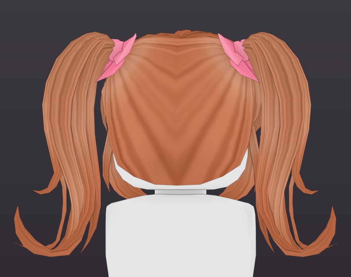 AndreaNaeko's tweet image. for my,,,super awesome comeback. I made Aki's hair from the game "MISAO"!
#b3d #blender #RobloxHair #MISAO