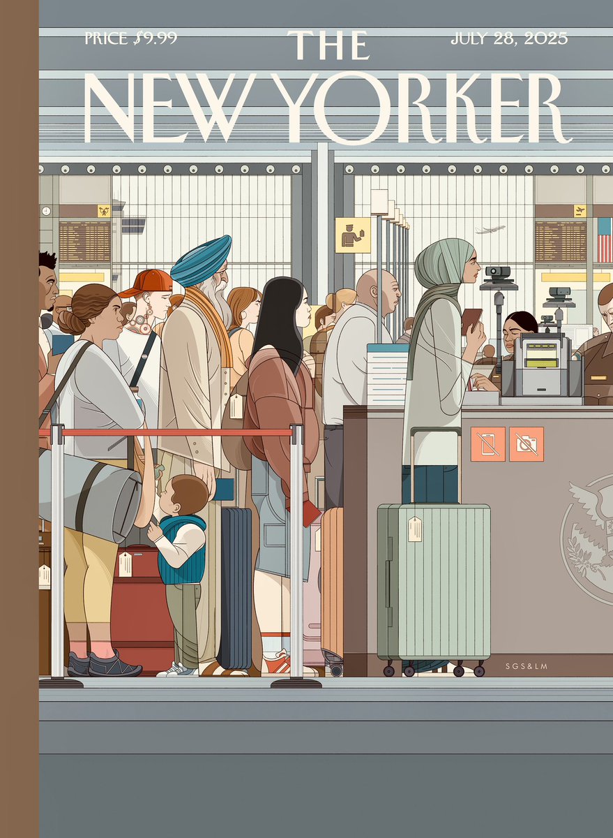 mfshammary1's tweet image. غلاف عدد هذا الأسبوع لمجلة The New Yorker الثقافية… لوحة بعنوان Journeys، للفنان Sergio García Sánchez.