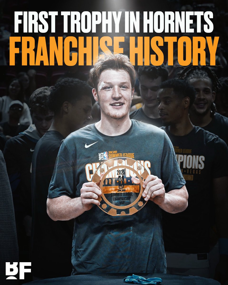 bballforever_'s tweet image. Last night's victory marked the first ever trophy in Charlotte Hornets franchise history 🤯
Before then, they had never won an NBA championship, Conference championship, Division title, Summer League championship or NBA Cup 🏆