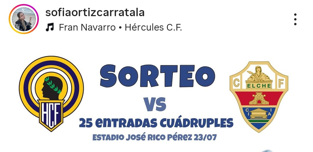 Hèrcules d'Alacant CF SAD, també conegut com a Ortiz CF SL, empresa familiar. La fillíssima fent d'influencer regalant entrades per promocionar un "amistós".

Tan alt es el nivell de fracàs en la gestió social d'aquest partit... i en general en el nostre club? 🤦🏿‍♂️🤦🏿‍♀️🤦🏿