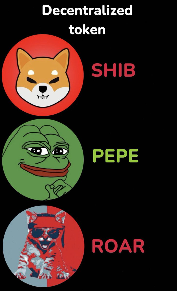 $ROAR is a decentralized token like $SHIB and $PEPE 

✅ Powered by the community
✅ No dev control
✅ Built on transparency &amp; trust

$ROAR 
CA:
0xD8C978de79E12728e38aa952a6cB4166F891790f

#Roaringkitty #ROAR #GameStop 
#Decentralized #SHIB #PEPE #CTO