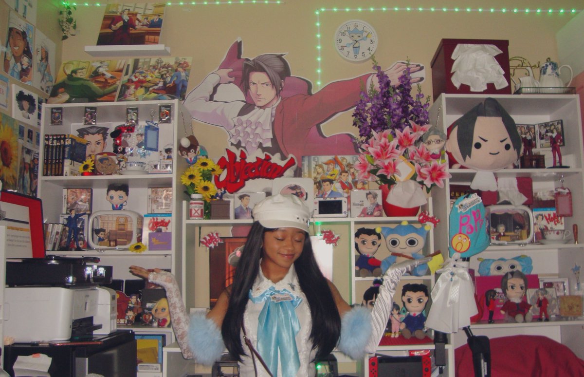 worthmvp's tweet image. my full ace attorney merch collection!! 👩🏽⚖️🫶🏽 #AceAttorney #逆転裁判
