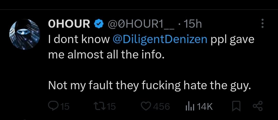 DiligentDenizen's tweet image. ‼️🇺🇸 BREAKING: The 𝕏 account @0HOUR1__ is systematically working with so-called 'influencers' to target and harass ANYONE who will not stop talking about Epstein files.
Yesterday he doxxed 3 individuals in an attempt to reveal my personal information, and of people he thought…