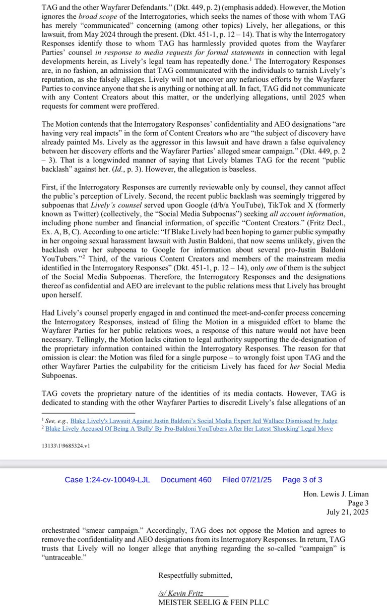 LethalLauren904's tweet image. Now more than ever, I believe Justin Baldoni. I believe Blake Lively falsely accused him, because she falsely accused me and several other members of the public. Blake’s attorneys intentionally misled the public to believe the subpoenaed content creators were named by Justin…