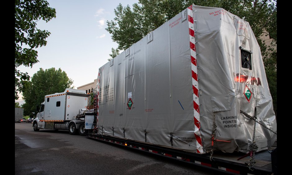 NWSSWPC's tweet image. NOAA’s SWFO-L1 spacecraft has arrived in Florida to begin launch preparations. Set to launch with NASA’s IMAP mission no earlier than Sep., SWFO-L1 will journey a million miles to L1 to deliver real-time observations of the Sun and solar wind to SWPC.