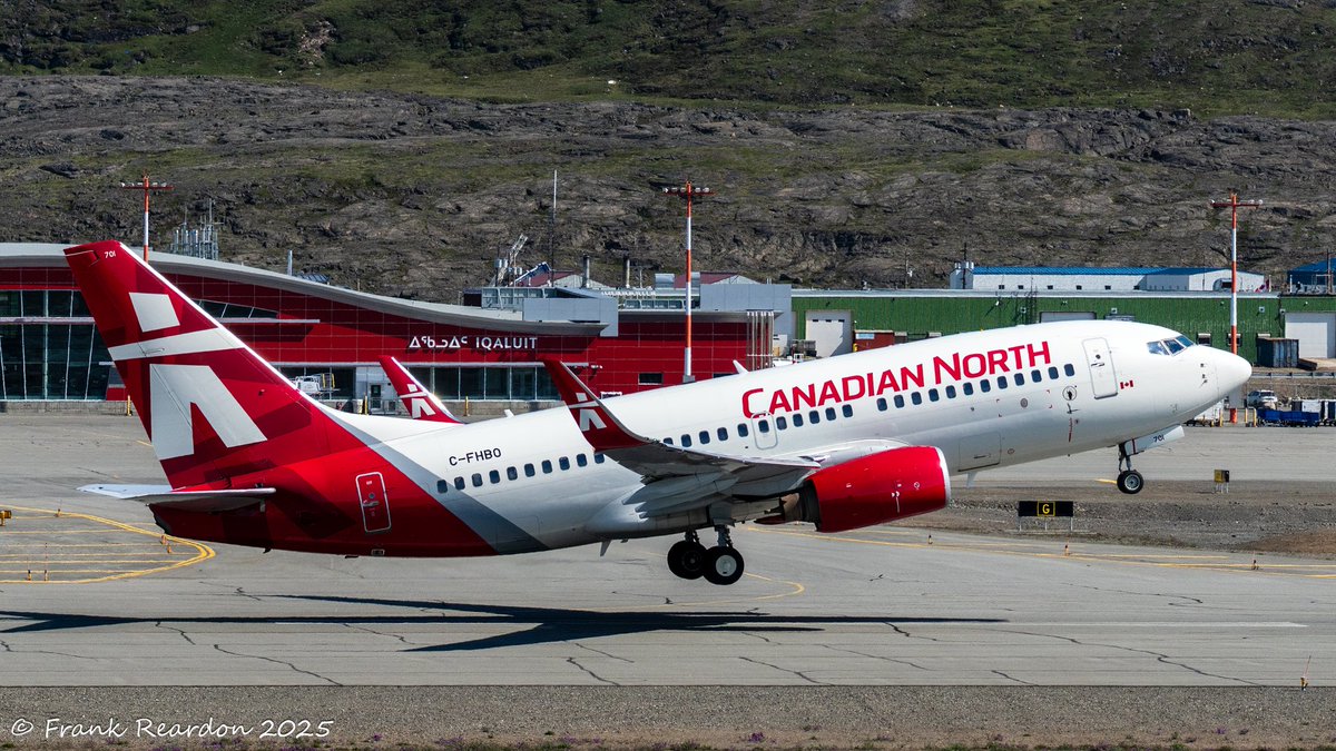 FrankReardon1's tweet image. #CFHBO Departing #Iqaluit #Nunavut on JUL.20.2025 on their way to #YOW @FlyYOW
@CanadianNorth
#B737 #YFBSpotters #YFB