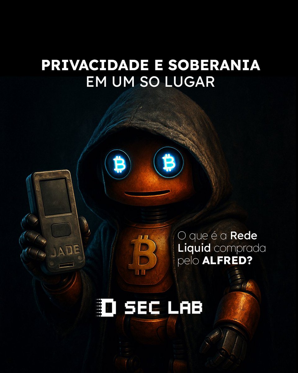 diyseclab's tweet image. Privacidade real não tem preço.
Por isso Alfred escolheu a Jade: transações rápidas, anônimas e com toda a segurança do Bitcoin.
Viva a soberania