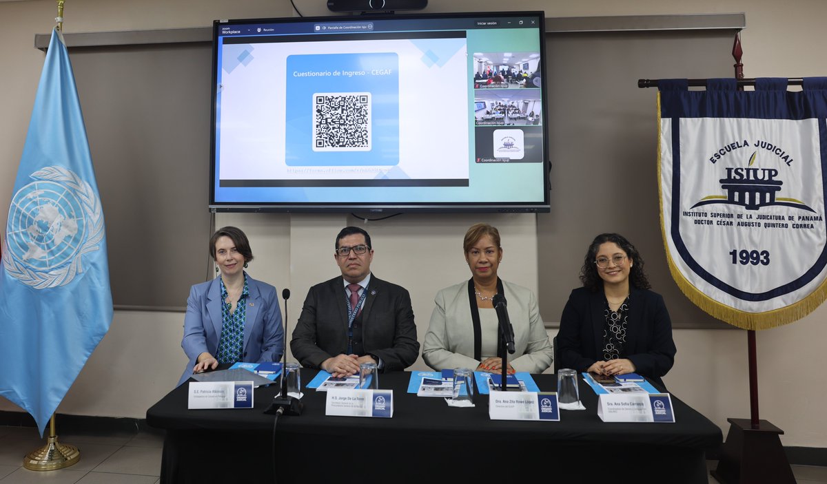 UNLIREC's tweet image. ⚖️ 🇵🇦 #Panamá da pasos firmes contra la violencia de género

El objetivo: fortalecer las capacidades para identificar y responder a la violencia de género, promoviendo una justicia más efectiva.

🤝 En alianza con @MinSegPma y @EscuelaJudISJUP

Financiado por @CanadaFP