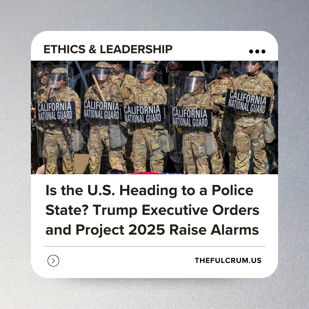 fulcrum_us's tweet image. On April 28, President Donald Trump issued an 879-page executive order (EO) commanding Pam Bondi and Pete Hegseth to work with Kristi Noem and other agencies to “increase the provision of excess military and national security assets in local jurisdictions to assist State and…