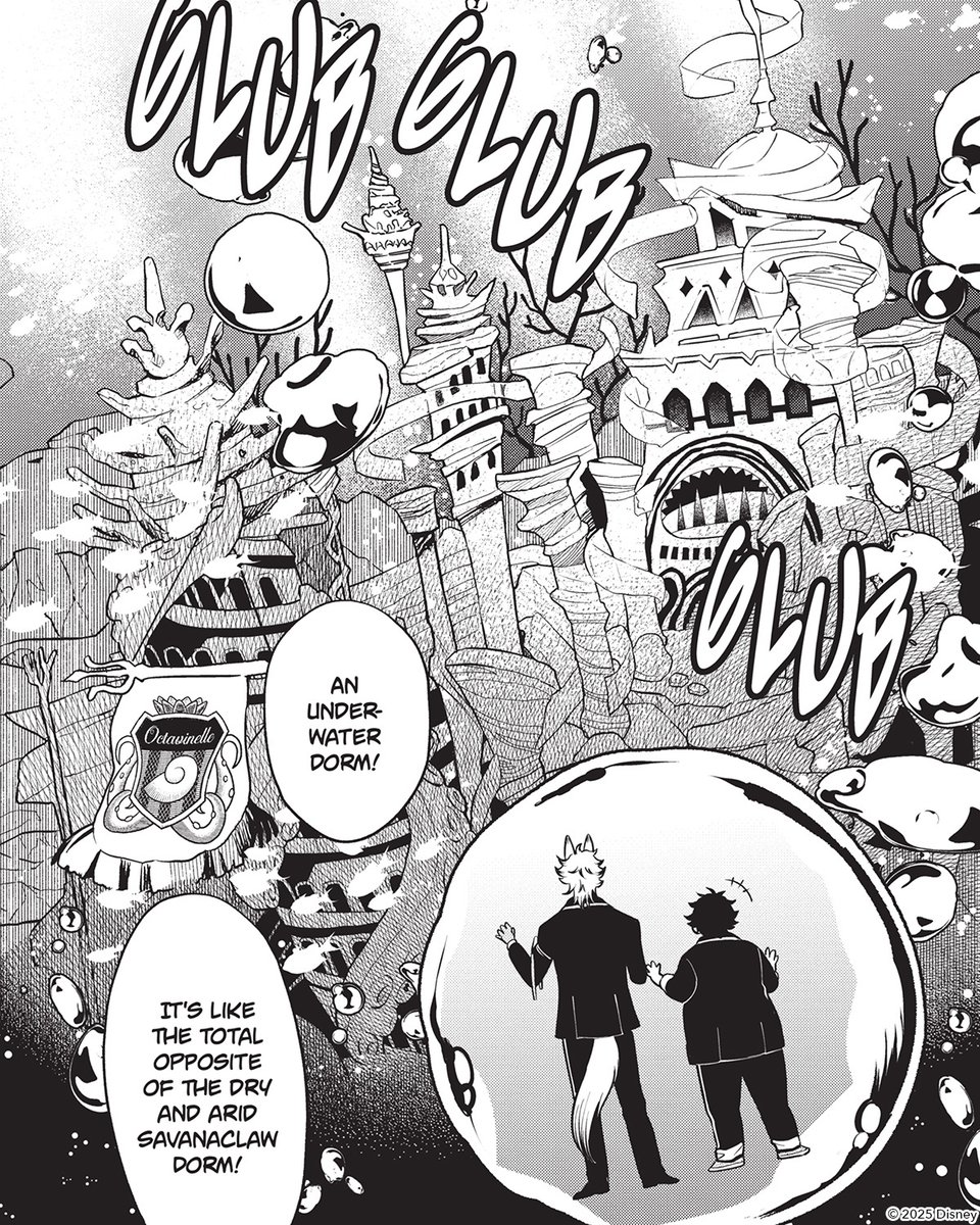 VIZMedia's tweet image. Welcome to Octavinelle Dorm, inspired by Ursula from the movie The Little Mermaid. (via Disney Twisted-Wonderland: The Manga – Book of Octavinelle, Vol. 1)