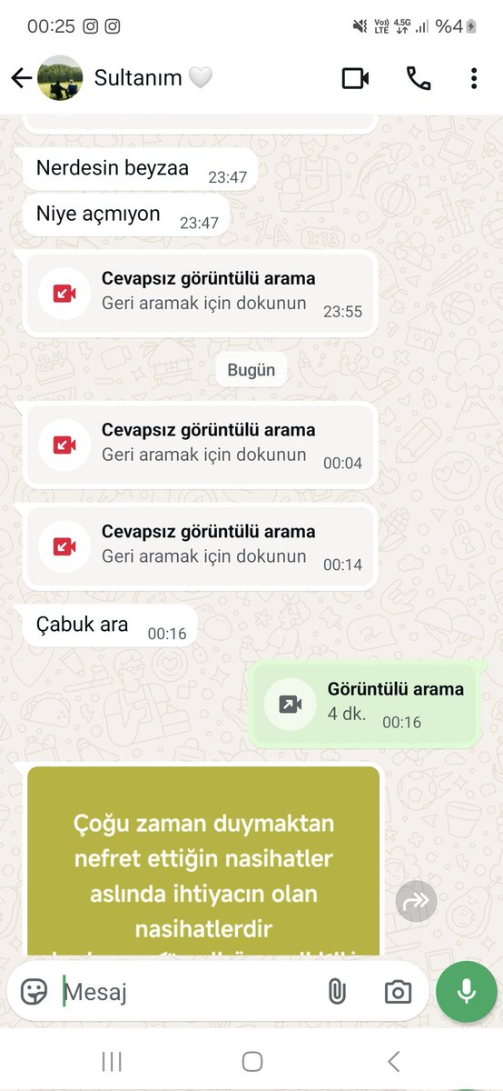 Annem 12 de dışarıda olduğum için 4 dk azarlayıp sonra bu yazıyı atmış