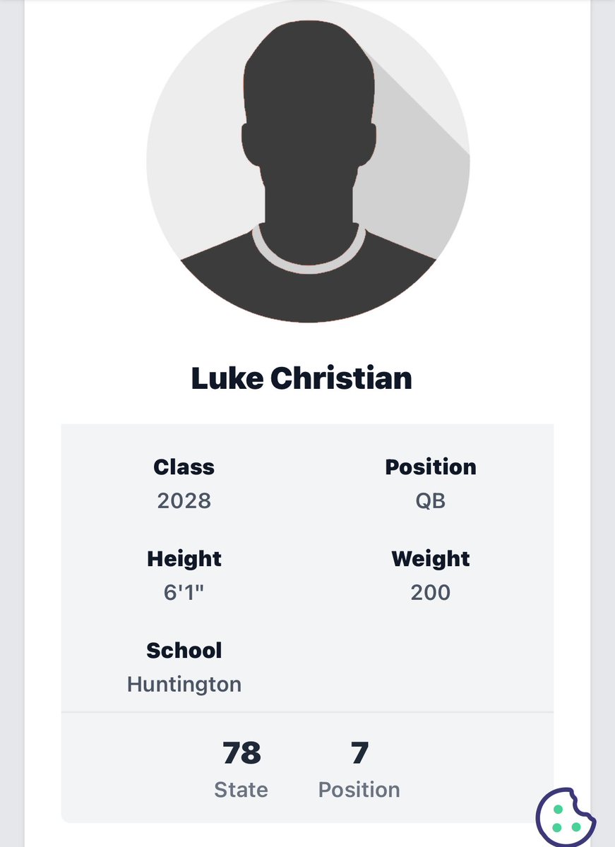 Huge thank you to <a href="/PrepRedzoneWV/">Prep Redzone West Virginia</a> for naming me Top 100 overall and Top 10 in my class and position! Grateful for the recognition and excited to keep working! <a href="/hhs_highlanders/">Huntington High School Football</a> <a href="/billyseals47/">billy seals</a> <a href="/CJ_Crawford1/">Cj Crawford</a>