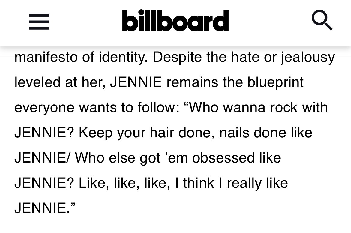 jenniescharts's tweet image. “Despite the hate or jealousy leveled at her, JENNIE remains the blueprint everyone wants to follow”