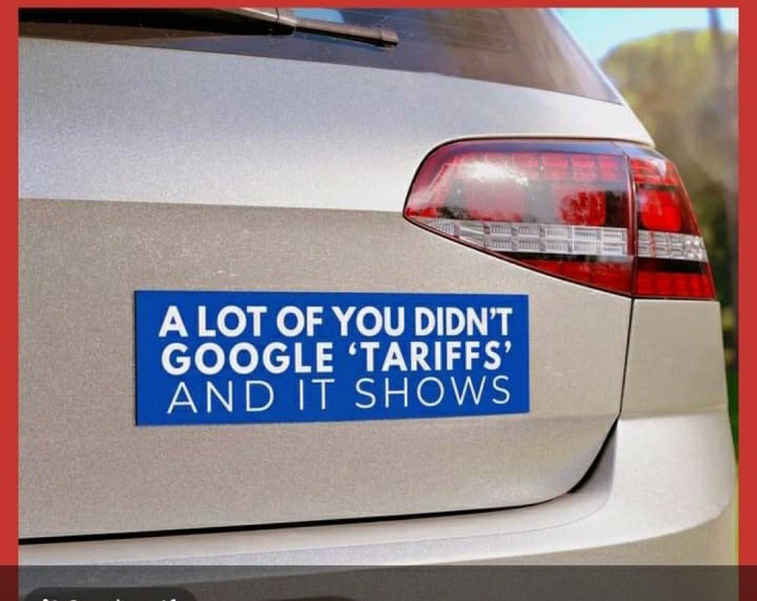 ShiftSoil's tweet image. Imagine not knowing who pays for a tariff, or who would actually pay for that wall between Mexico and the USA.  #BuildThatWall 😂

#SignOftheTimes