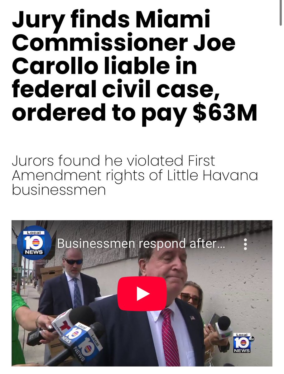 BecauseMiami's tweet image. Fun Fact: As of today, Commissioner Miguel Angel Gabela is THE ONLY elected official in the City of Miami who has NOT been adjudicated to have violated the U.S. Constitution — congratulations @MiguelGabela! #BecauseMiami