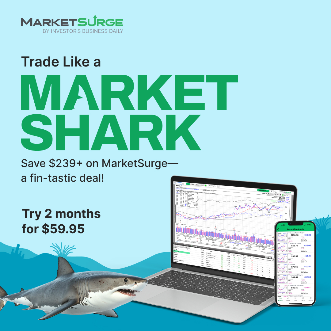 🦈 Trade like a Market Shark
Build a killer portfolio with pro tools like Growth 250 &amp; AI-powered chart recognition.

Get 2 months of MarketSurge for just $59.95 — save $239+

🔗 ow.ly/KzTK50WrYao

#MarketSurge #InvestSmarter #TradingTools
