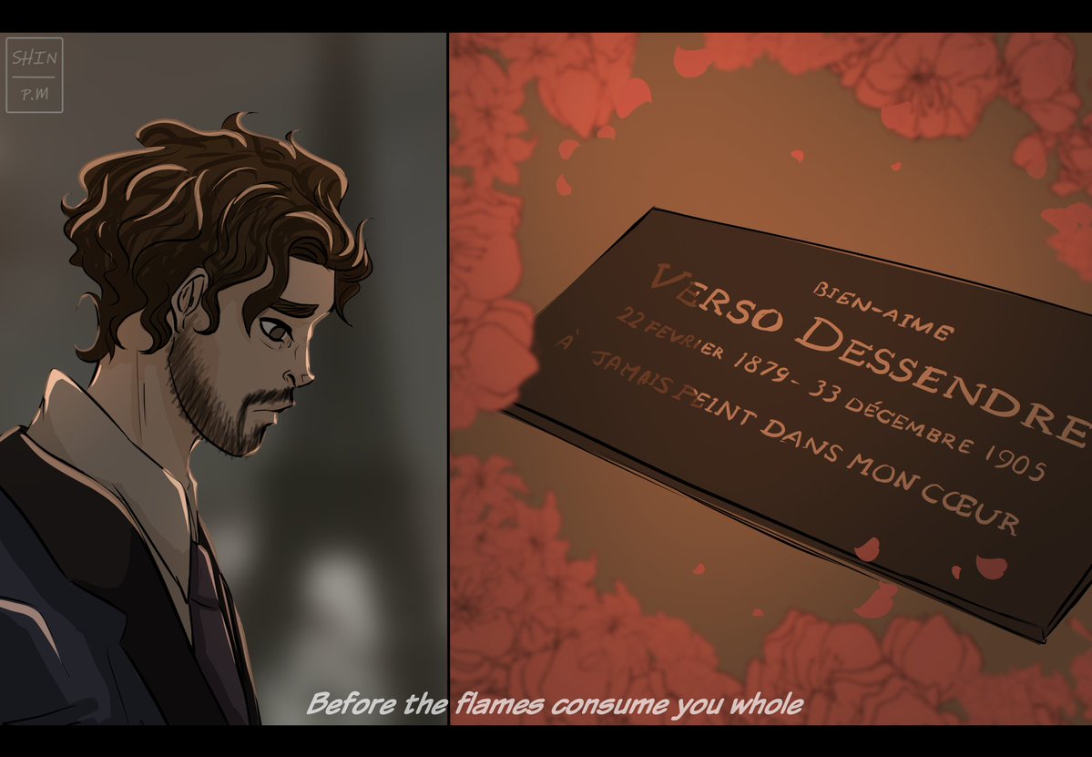 shin_pm_arts's tweet image. 🥀 Until next life 🥀
(Yes, I love drama. Sorry 🫣)
Background from the game was used on the first pictures
#ClairObscurExpedition33 #Expedition33 #Verso #Gustave #verstave