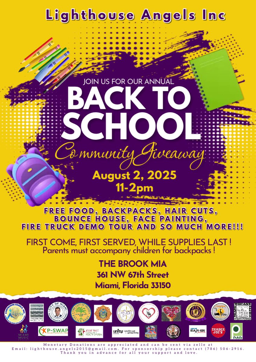 XisBack305's tweet image. Our back to school bash for the community. Bring your kids and spread the news