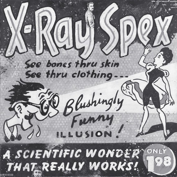 HighersideChats's tweet image. Did anyone ever buy X-ray glasses back in the day? I was always curious what would actually show up.