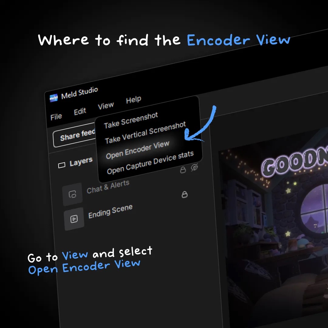 StreamWithMeld's tweet image. Encoding your streams doesn't have to be confusing!
Encoder View gives you all the information you need